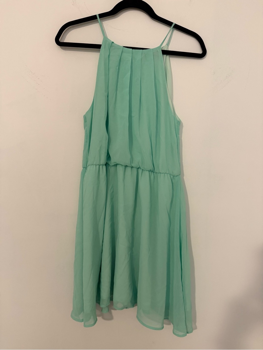 Guess Mint Green Halter Midi Dress
